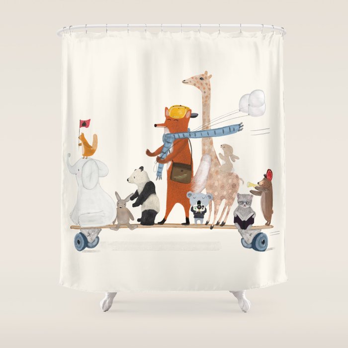 the long board Shower Curtain Gallery Image 1