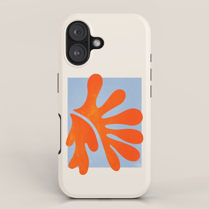 Red Coral Leaf: Matisse Paper Cutouts II iPhone Case Gallery Image 1