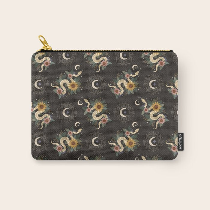 Year of the Snake - Black Carry All Pouch Gallery Image 1