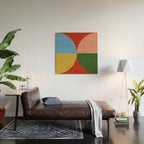 abstract retro vivid fall 3 Wood Wall Art Gallery Image 2
