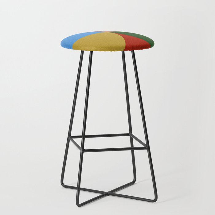 abstract retro vivid fall 3 Stool Gallery Image 1