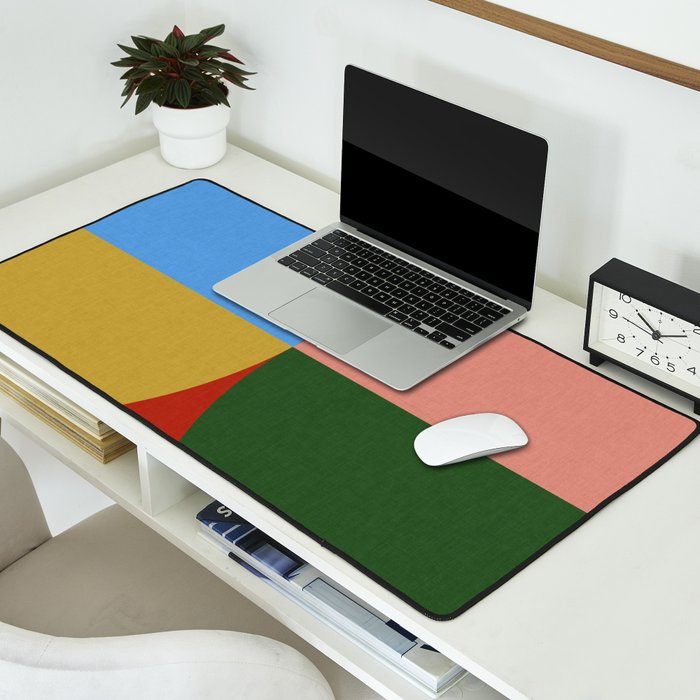 abstract retro vivid fall 3 Desk Mat Gallery Image 2