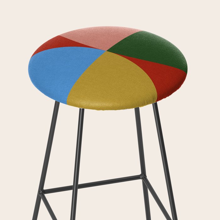 abstract retro vivid fall 3 Stool Gallery Image 2