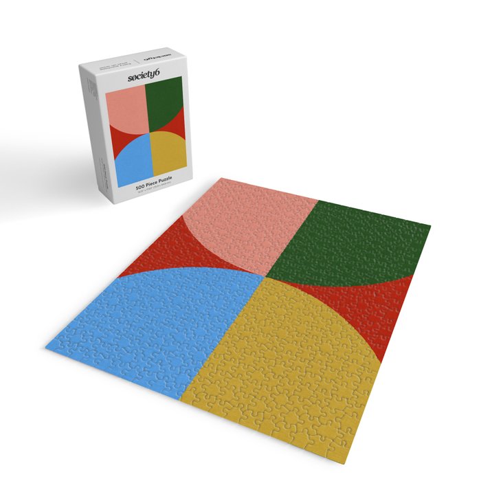 abstract retro vivid fall 3 Jigsaw Puzzle Gallery Image 2