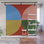 abstract retro vivid fall 3 Wall Mural Gallery Image 1