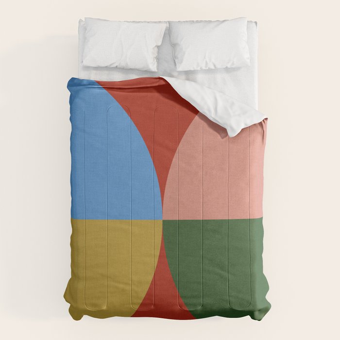 abstract retro vivid fall 3 Comforter Gallery Image 6