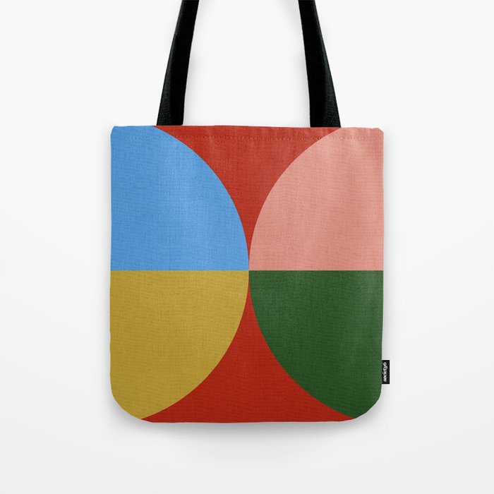 abstract retro vivid fall 3 Tote Bag Gallery Image 1