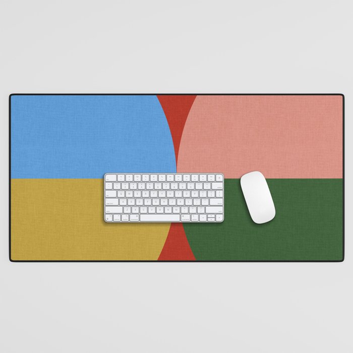 abstract retro vivid fall 3 Desk Mat Gallery Image 1
