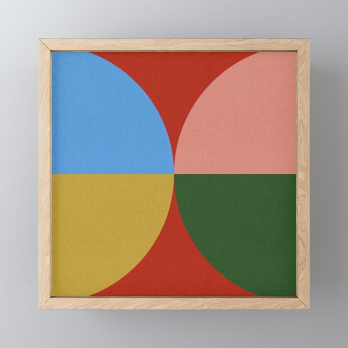 Abstract Retro Vivid Fall 3 Mini Art Print