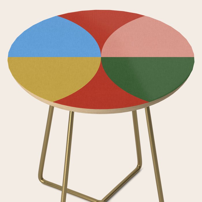 abstract retro vivid fall 3 Side Table Gallery Image 2