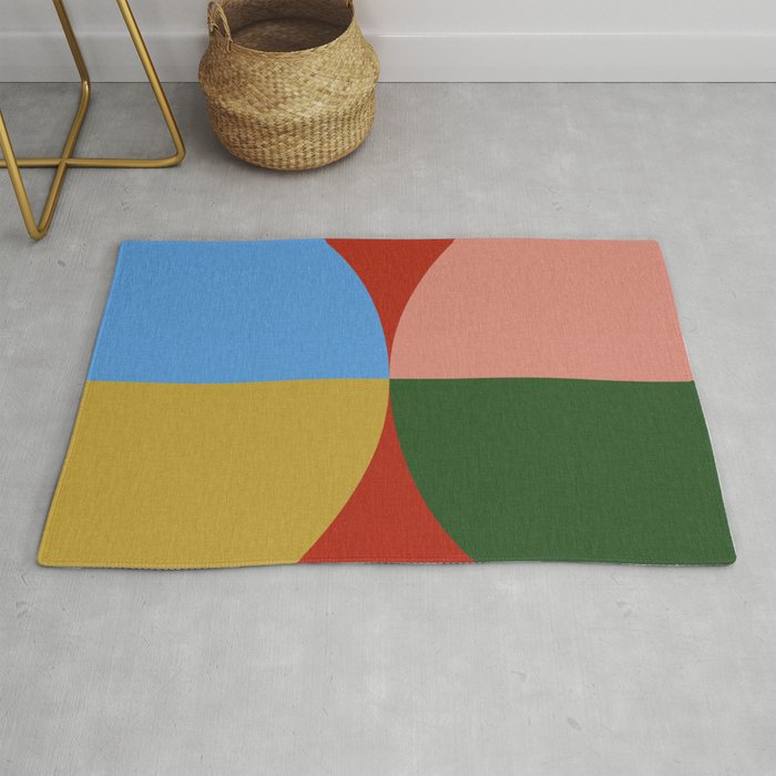 abstract retro vivid fall 3 Rug Gallery Image 1