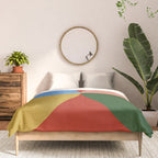 abstract retro vivid fall 3 Comforter Gallery Image 3