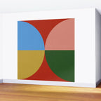 abstract retro vivid fall 3 Wall Mural Gallery Image 2