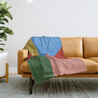 abstract retro vivid fall 3 Throw Blanket Gallery Image 1