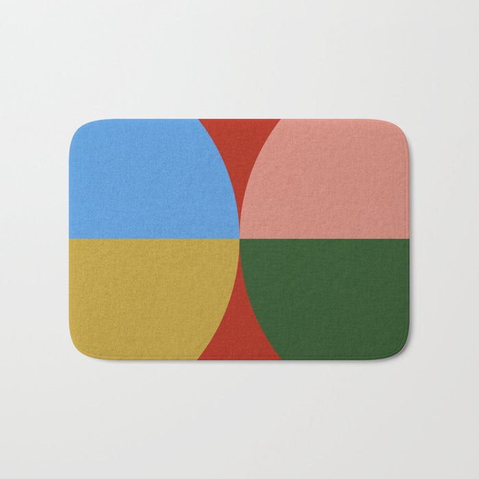 abstract retro vivid fall 3 Bath Mat Gallery Image 1