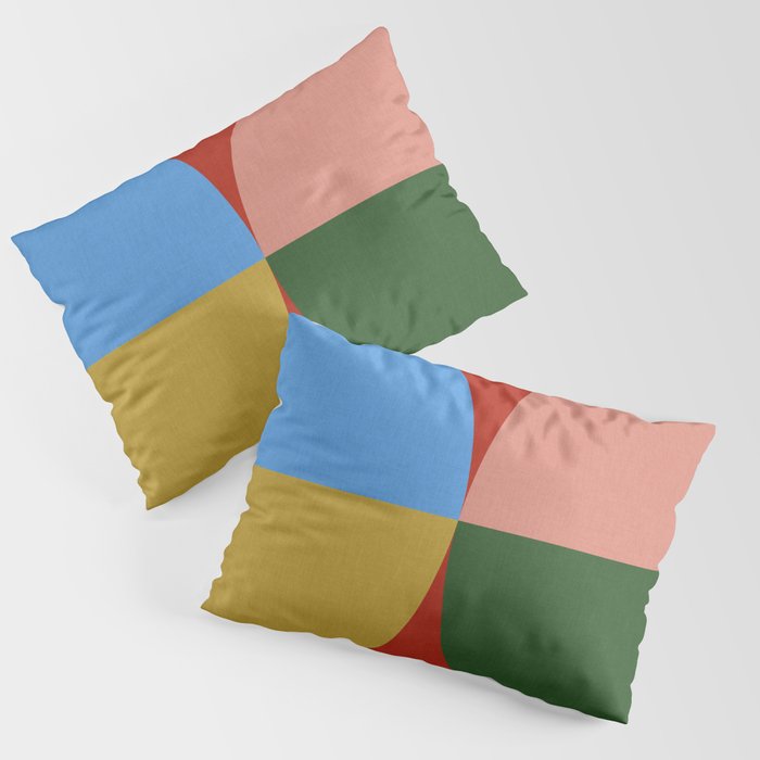 abstract retro vivid fall 3 Pillow Sham Gallery Image 1