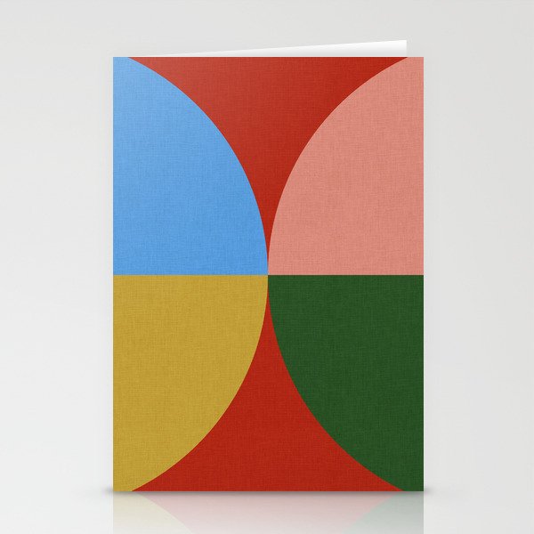 abstract retro vivid fall 3 Stationery Card Gallery Image 2