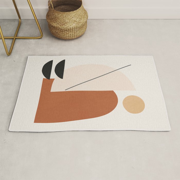 Abstract Minimal Shapes Rug Gallery Image 1