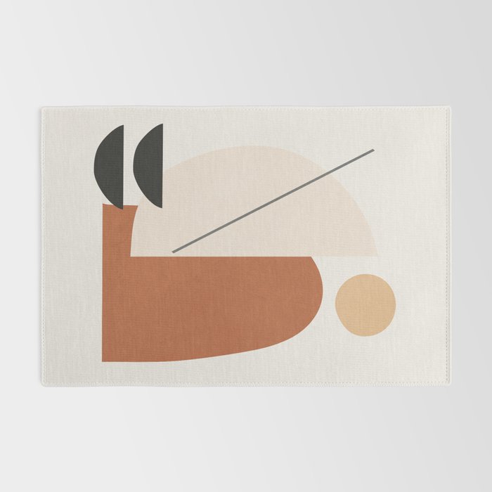 Abstract Minimal Shapes Rug Gallery Image 2