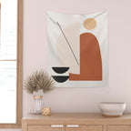 Abstract Minimal Shapes Wall Tapestry Gallery Image 2