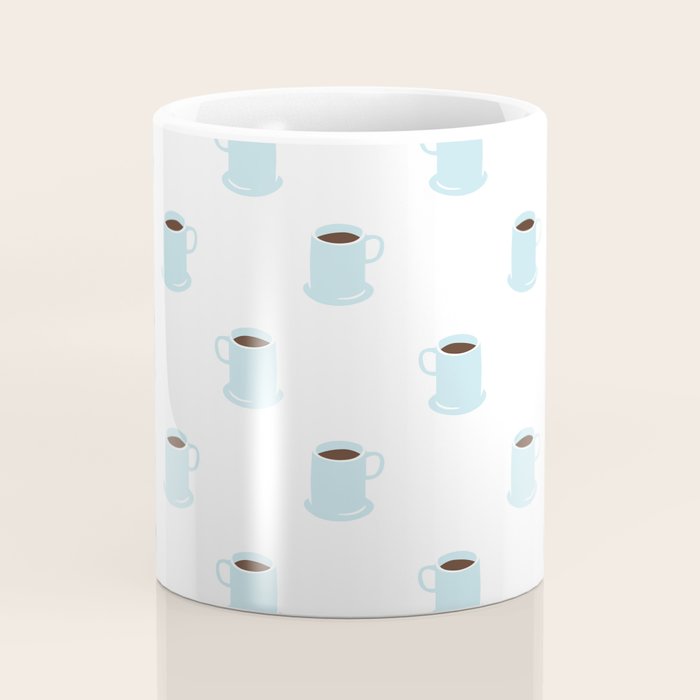 Retro coffee cup cartoon pattern Coffee Mug Gallery Image 4