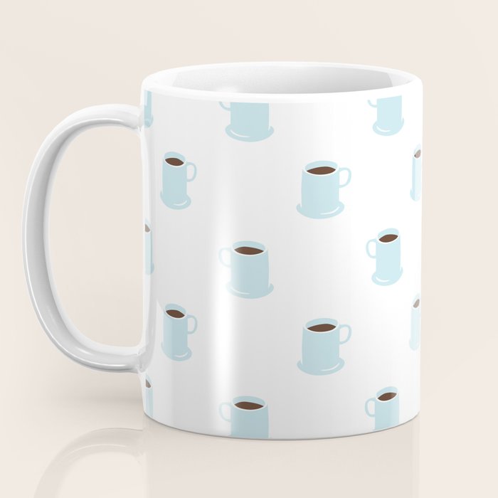 Retro coffee cup cartoon pattern Coffee Mug Gallery Image 3