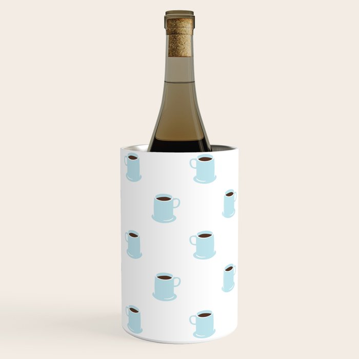 Retro coffee cup cartoon pattern Wine Chiller Gallery Image 3