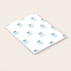 Retro coffee cup cartoon pattern Notebook Gallery Image 3