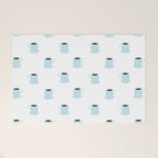 Retro coffee cup cartoon pattern Welcome Mat Gallery Image 1
