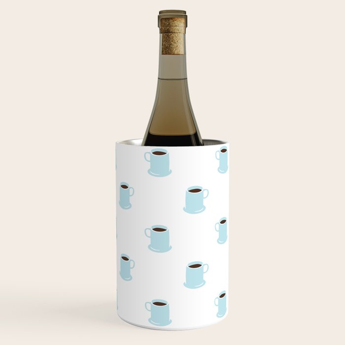 Retro coffee cup cartoon pattern Wine Chiller Gallery Image 2