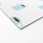 Retro coffee cup cartoon pattern Welcome Mat Gallery Image 2