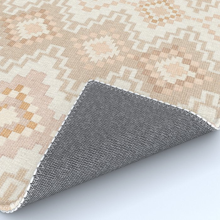 Southern Western Boho Geo  Americana Rug  ivory soft pink Rug Gallery Image 4