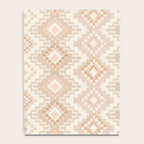 Southern Western Boho Geo  Americana Rug  ivory soft pink Notebook Gallery Image 4