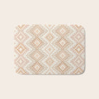 Southern Western Boho Geo  Americana Rug  ivory soft pink Bath Mat Gallery Image 1