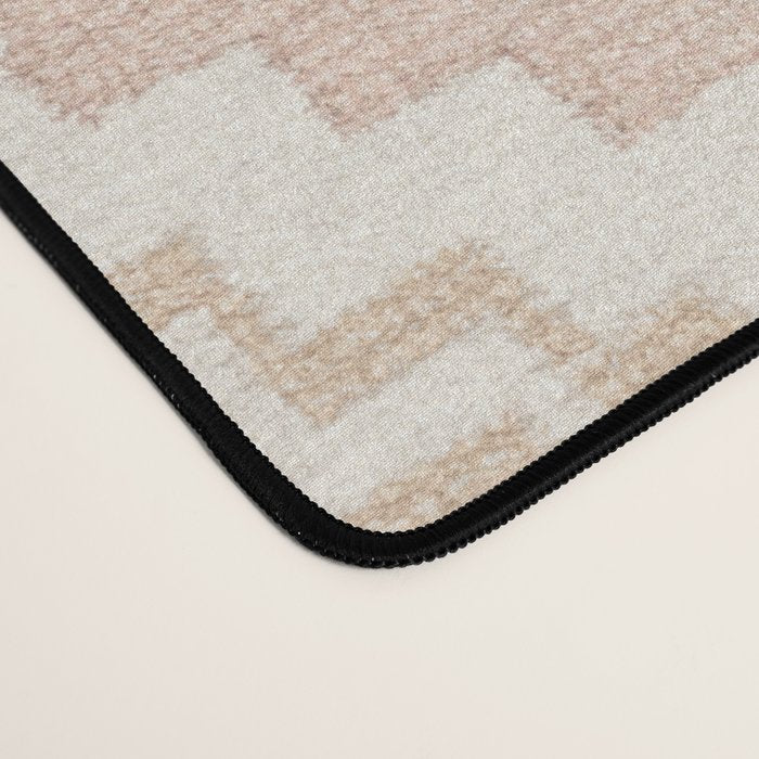 Southern Western Boho Geo  Americana Rug  ivory soft pink Desk Mat Gallery Image 4