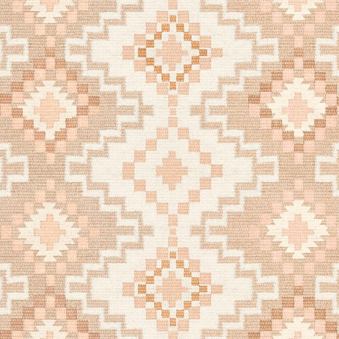 Southern Western Boho Geo  Americana Rug  ivory soft pink Coffee Mug Gallery Image 2