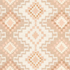 Southern Western Boho Geo  Americana Rug  ivory soft pink Coffee Mug Gallery Image 2