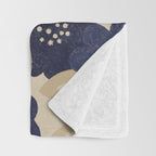 Blue Flower Pattern Throw Blanket Gallery Image 3