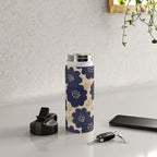 Blue Flower Pattern Water Bottle Gallery Image 4