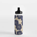 Blue Flower Pattern Water Bottle Gallery Image 2