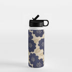 Blue Flower Pattern Water Bottle Gallery Image 1