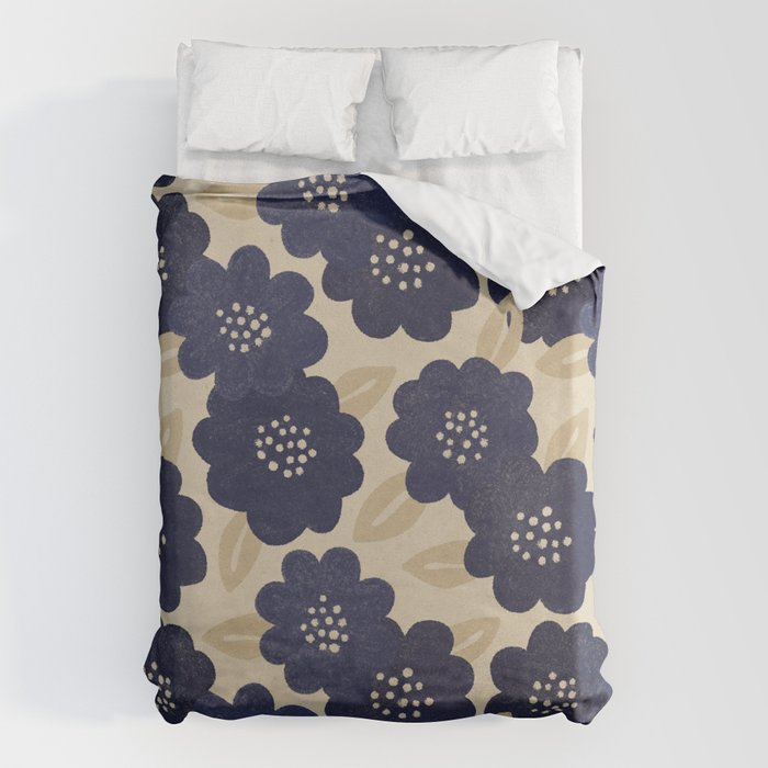 Blue Flower Pattern Duvet Cover Gallery Image 6