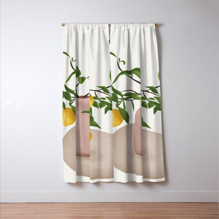 Lemon Branches Window Curtain Gallery Image 3
