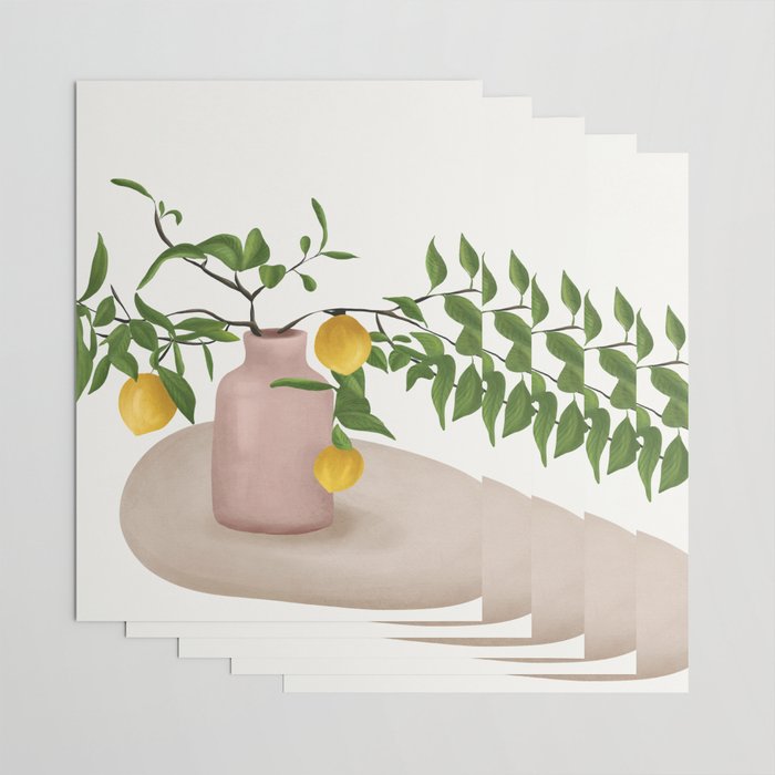 Lemon Branches Wrapping Paper Gallery Image 3