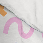 Colorful fun doodle art pattern Comforter Gallery Image 4