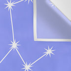 Taurus Zodiac Star Constellation Line Art Pastel Purple Wall Tapestry Gallery Image 3