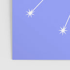 Taurus Zodiac Star Constellation Line Art Pastel Purple Poster Gallery Image 3