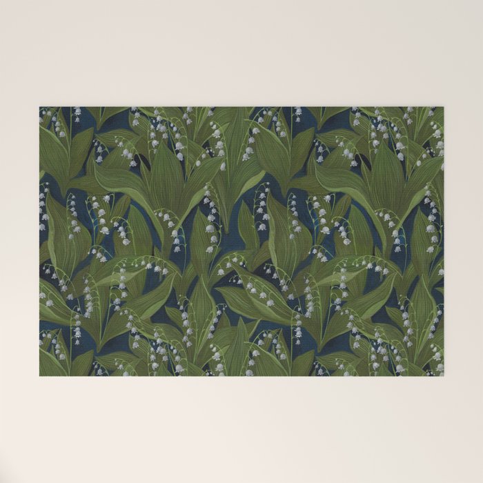 Lily of the Valley Field Welcome Mat Gallery Image 1