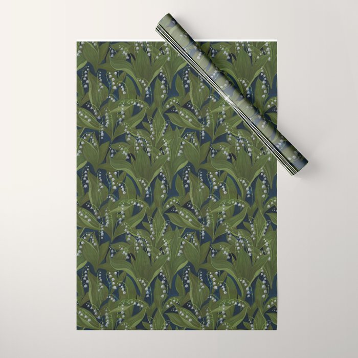 Lily of the Valley Field Wrapping Paper Gallery Image 1
