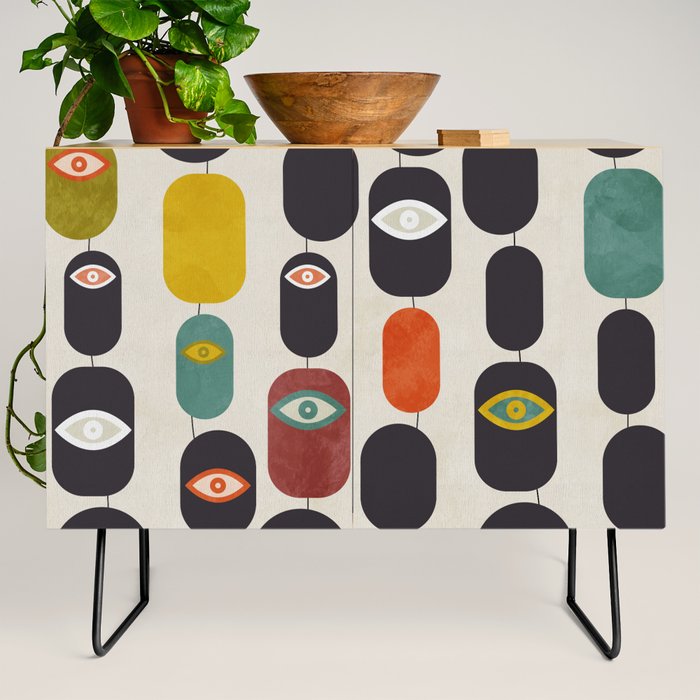 geometry mid mod eyes Credenza Gallery Image 2